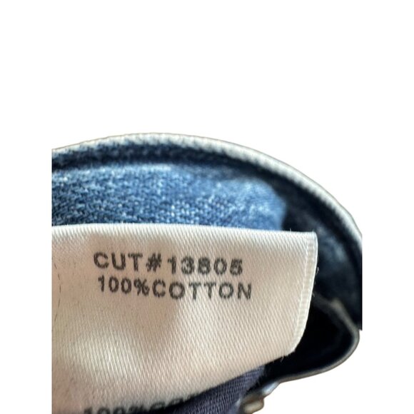 J Brand Ruby High-Rise Crop Jeans Women’s Size 31 Satellite Blue Raw Hem 100% Co - Picture 6 of 9